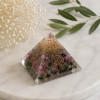 Multicolored Tourmaline Energy Healing Orgone Pyramid