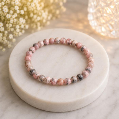6mm Natural rhodochrosite Bracelet