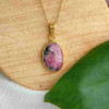 925 Silver Rhodonite Stone Pendant 