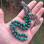 925 Sterling Silver Malachite Stone Rosary - Men Rosary
