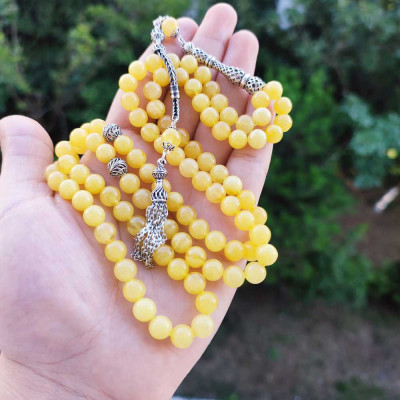 925 Silver Natural Baltic Amber Rosary
