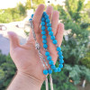 925 Sterling Silver Natural Turquoise Stone Rosary - Men Rosary 925 Sterling Silver Natural Turquoise Stone Rosary - Men Rosary