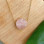 925 Silver Natural Rose Quartz Stone Pendant - Natural Shape
