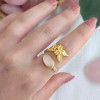 925 Silver Natural Rose Quartz Stone Ring - Special Design 925 Silver Natural Rose Quartz Stone Ring - Special Design