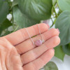 925 Silver Natural Rose Quartz Stone Pendant - Natural Shape 925 Silver Natural Rose Quartz Stone Pendant - Natural Shape