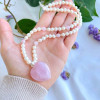925 Silver Natural Rose Quartz Stone Pendant 925 Silver Natural Rose Quartz Stone Pendant