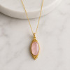 925 Silver Natural Rose Quartz Stone Pendant