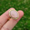 925 Silver Natural Rose Quartz Stone Ring 925 Silver Natural Rose Quartz Stone Ring