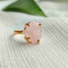 925 Silver Natural Rose Quartz Stone Ring 925 Silver Natural Rose Quartz Stone Ring