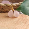 925 Silver Natural Rose Quartz Stone Earring 925 Silver Natural Rose Quartz Stone Earring