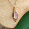 925 Silver Natural Rose Quartz Stone Pendant 925 Silver Natural Rose Quartz Stone Pendant