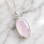 925 Silver Natural Rose Quartz Stone Pendant