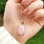 925 Silver Natural Rose Quartz Stone Pendant