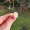 925 Silver Natural Rose Quartz Stone Ring