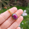 925 Silver Natural Ruby Zoisite Stone Pendant - Anyolite Stone 925 Silver Natural Ruby Zoisite Stone Pendant - Anyolite Stone