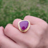 925 Silver Natural Red Ruby Stone Ring