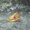 925 Silver Natural Red Ruby Stone Ring