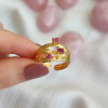 925 Silver Natural Red Ruby Stone Ring