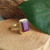 925 Silver Natural Red Ruby Stone Ring