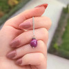925 Silver Natural Red Ruby Stone Pendant
