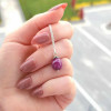 925 Silver Natural Red Ruby Stone Pendant