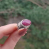 925 Silver Natural Ruby Stone Ring - Men Ring 925 Silver Natural Ruby Stone Ring - Men Ring