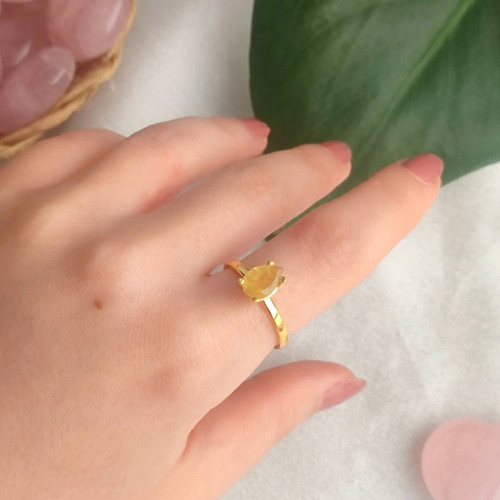 925 Sterling Silver Yellow Sapphire stone Ring 925 Sterling Silver Yellow Sapphire stone Ring