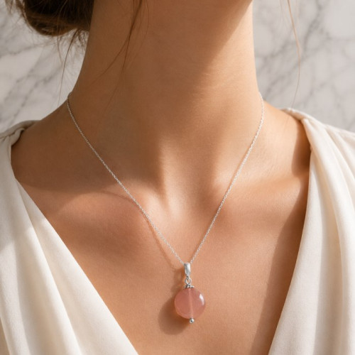 925 Sterling Silver Sun stone Pendant