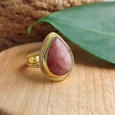 925 Sterling Silver Sun stone Ring