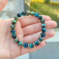 8mm Natural Blue Tiger Eye Stone Bracelet
