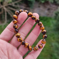 8mm Natural Tiger Eye Stone Bracelet