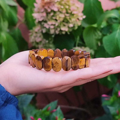 Natural Tiger Eye Stone Bracelet - Special Cat