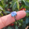 925 Silver Blue Topaz Stone Ring 925 Silver Blue Topaz Stone Ring