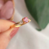 925 Silver Pink Tourmaline Ring