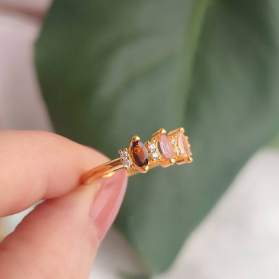 925 Sterling Silver Tourmaline Ring