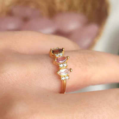 925 Sterling Silver Tourmaline Ring