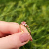 925 Silver Pink Tourmaline Ring