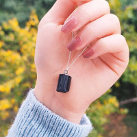 925 Silver Black Tourmaline Pendant