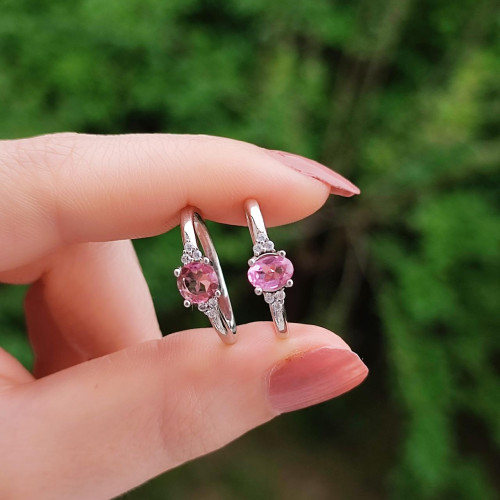 925 Silver Pink Tourmaline Ring 925 Silver Pink Tourmaline Ring
