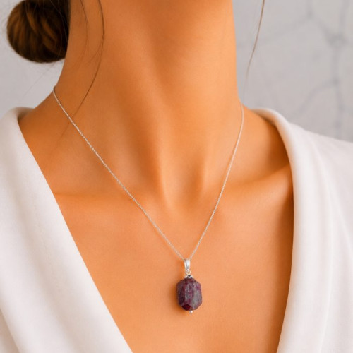 925 Silver Tourmaline Pendant