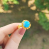925 Silver Natural Turquoise Stone Ring - Special Design