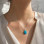 925 Sterling Silver Natural Turquoise Stone Pendant