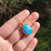 925 Sterling Silver Natural Turquoise Stone Pendant 925 Sterling Silver Natural Turquoise Stone Pendant