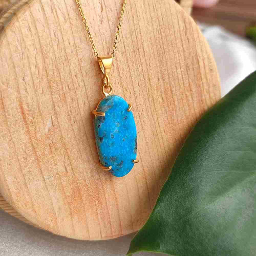 925 Sterling Silver Natural Turquoise Stone Pendant 925 Sterling Silver Natural Turquoise Stone Pendant