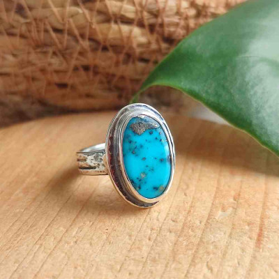 925 Silver Natural Turquoise Stone Ring