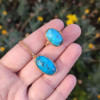 925 Sterling Silver Natural Turquoise Stone set