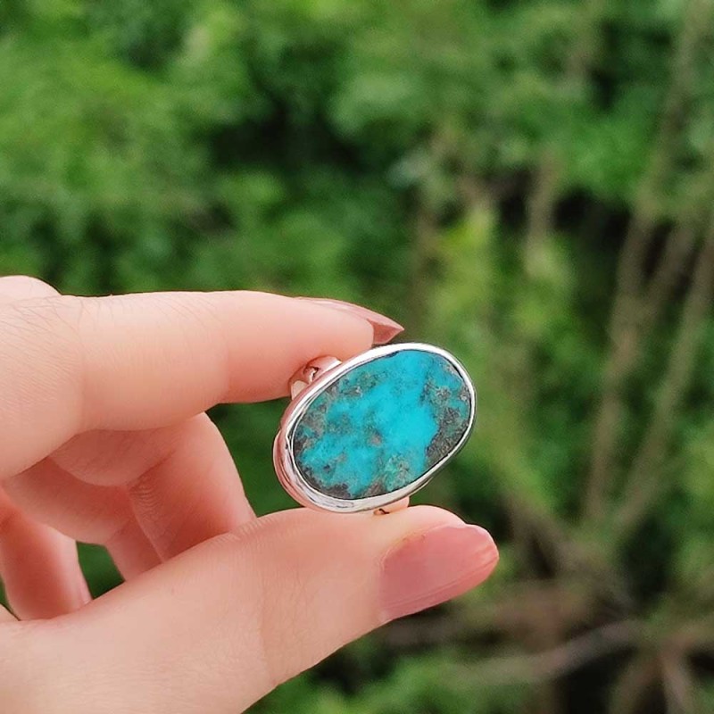 925 Silver Natural Turquoise Stone Ring