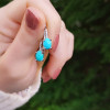 925 Silver Natural Turquoise Stone Earring
