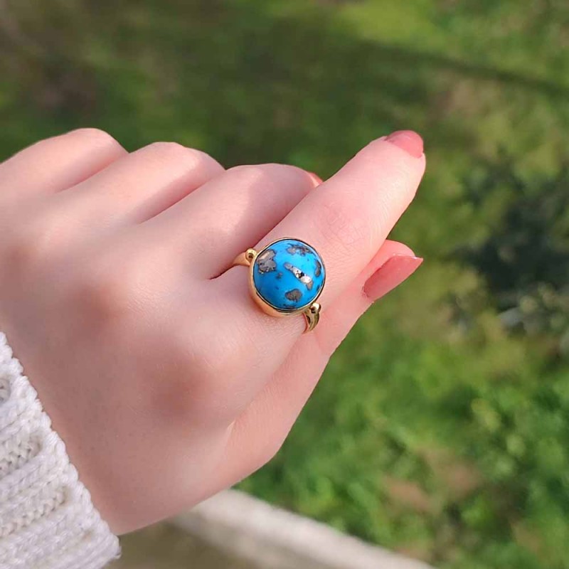 925 Silver Natural Turquoise Stone Ring