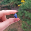 925 Sterling Silver Sodalite Stone Pendant - Raw Shape